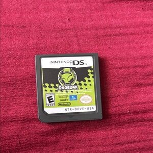 Nintendo DS Game Cartridge — Lime Green & Black Dagedar Label